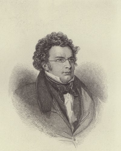 Franz Schubert (gravür) by European School