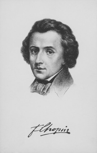 Frederic Chopin (lito) by European School
