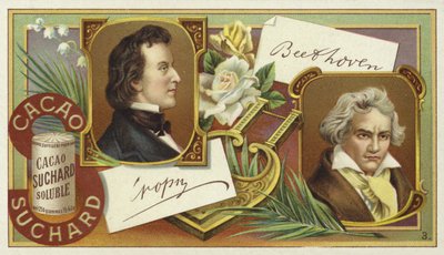 Frederic Chopin ve Ludwig van Beethoven by European School