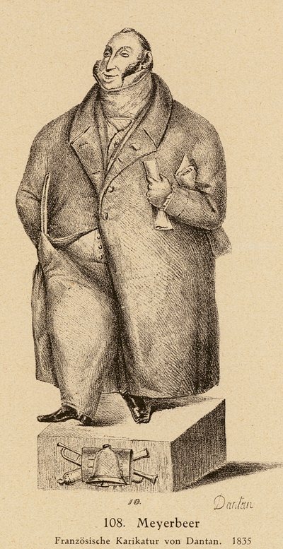 Giacomo Meyerbeer, Alman Yahudi besteci (lito) by European School
