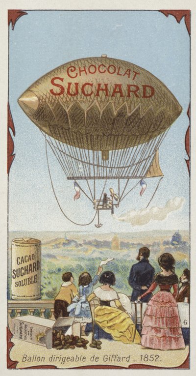 Giffards zeplin zeplin, 1852 by European School