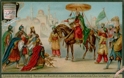 Haroun-al-Rashid, Charlemagnes Büyükelçilerini Kabul Etti by European School