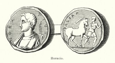 Horace, Romalı şair (lito) by European School