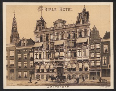 Otel Ticaret Kartı (renkli gravür) by European School