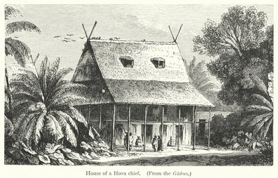 Bir Hova şefinin evi (gravür) by European School