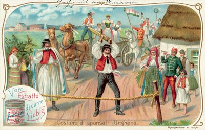 Macar düğünü (chromolitho) by European School