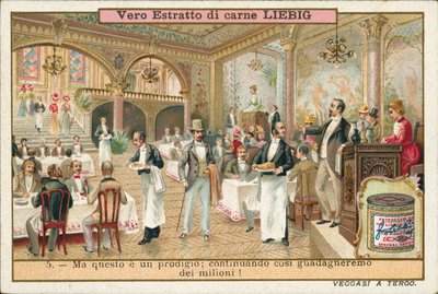 Yeni bir şefin işe alınmasının ardından bir restoranın talihinde görülen iyileşme (kromolito) by European School