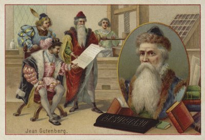 Johannes Gutenberg, Alman, oymacı, mucit ve yazıcı by European School