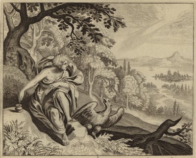 Evangelist John (gravür) by European School