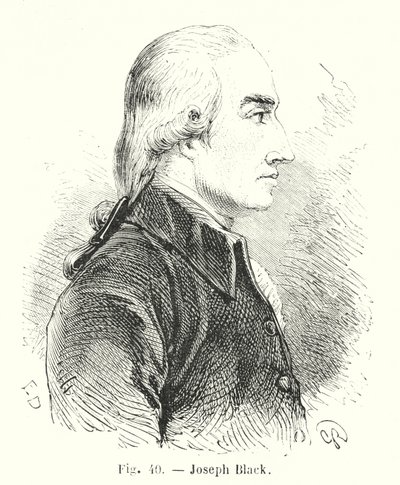 Joseph Black (gravür) by European School