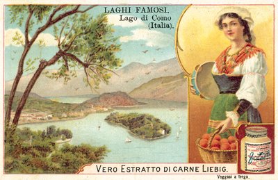 Como Gölü, İtalya (chromolitho) by European School