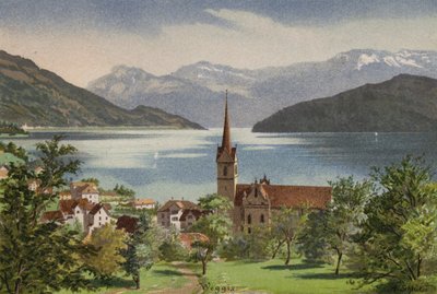 Luzern Gölü: Weggis (renkli taş) by European School
