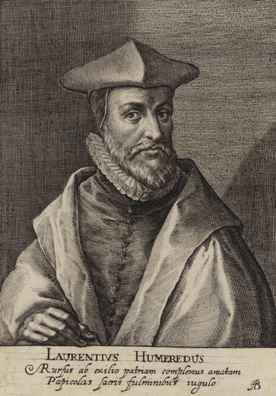 Laurence Humphrey, İngiliz ilahiyatçı, Magdalen Koleji Başkanı, Oxford (gravür) by European School