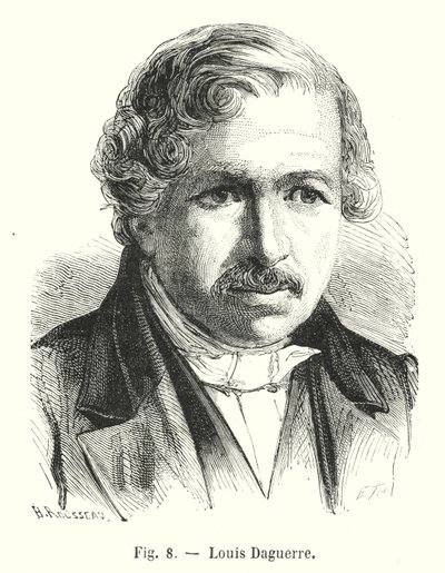 Louis Daguerre (gravür) by European School