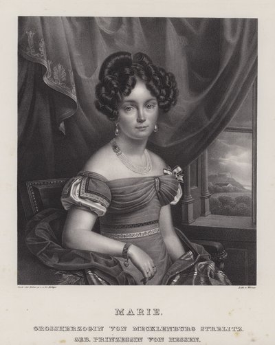 Marie, Mecklenburg-Strelitz Büyük Düşesi (lito) by European School