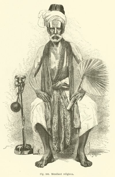 Dini dilenci (gravür) by European School