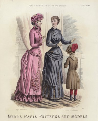 Myra'nın Paris Desenleri ve Modelleri (renkli gravür) by European School