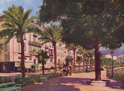Nice, Massena Bulvarı (renkli lito) by European School