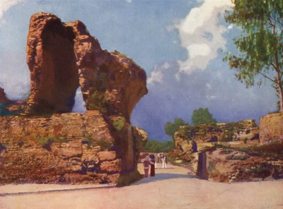 Nice, Les Arenes de Cimiez (renkli taş baskı) by European School