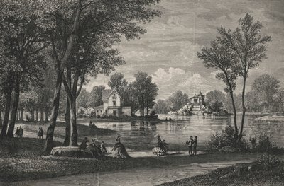 Du Vesinet Parkı, Superior Gölü (gravür) by European School