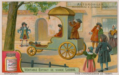 Pedallı araba, 1690 by European School