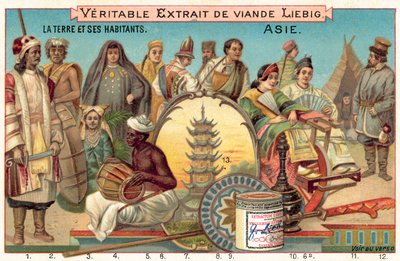 Asya Halkları (chromolitho) by European School