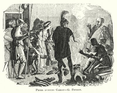 Peter Mesih'i inkar ediyor (gravür) by European School