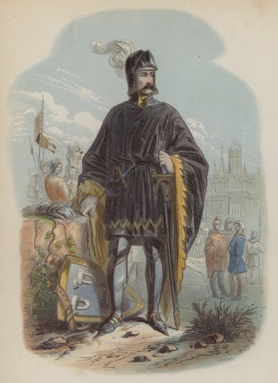Philip van Artevelde, Flaman vatansever ve asi (renkli gravür) by European School