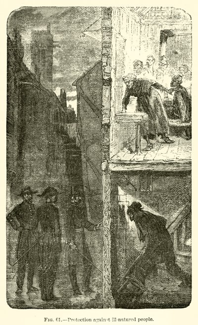 Kötü huylu insanlara karşı koruma (gravür) by European School