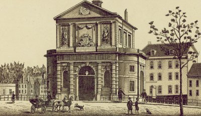 Rotterdam: Delftsche Poort (litho) by European School