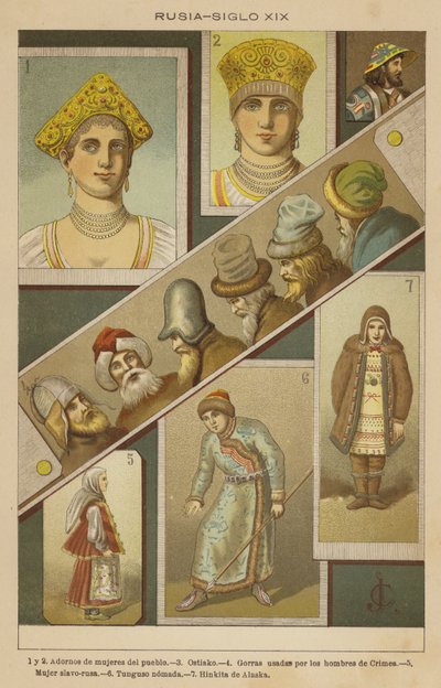 Rusya, Siglo XIX (renkli taş) by European School