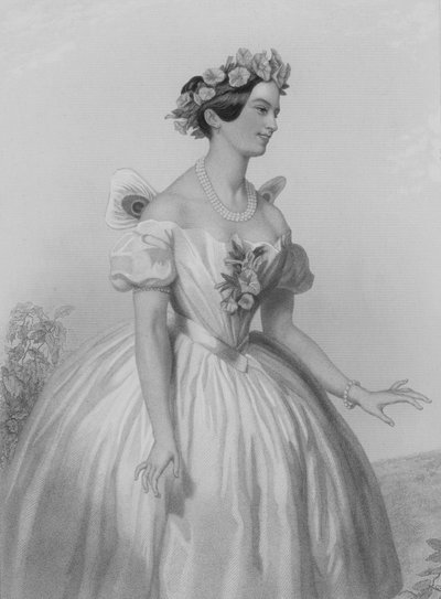 Taglioni, La Sylphide (gravür) by European School