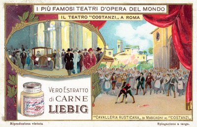 Teatro Costanzi, Roma (chromolitho) by European School