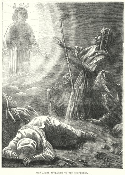 Çobanlara Görünen Melek (gravür) by European School