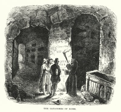 Roma Yeraltı Mezarları (gravür) by European School