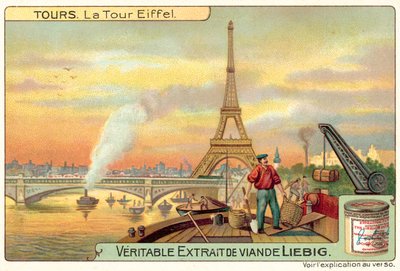 Eyfel Kulesi, Paris (chromolitho) by European School