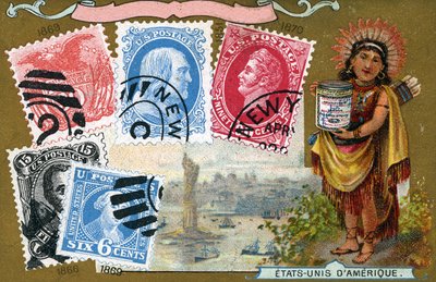 Amerika Birleşik Devletleri Posta Pulları, 1897 by European School