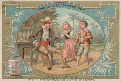 Virginie Köle İçin Yalvarıyor (kromolito) by European School