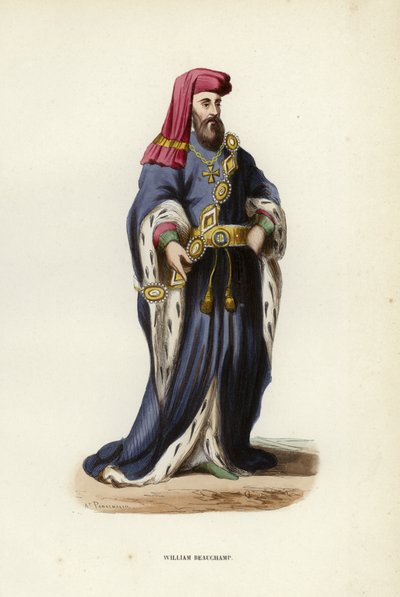 William Beauchamp (renkli gravür) by European School
