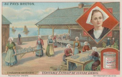 Sardalya hazırlayan kadınlar (chromolitho) by European School