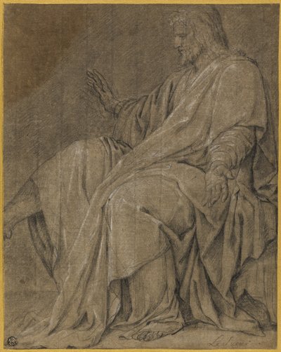 Hastaları İyileştiren Saint Louis Çalışması by Eustache Le Sueur