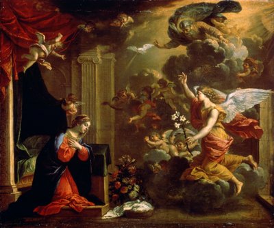 Müjde, 17. yüzyıl. by Eustache Le Sueur