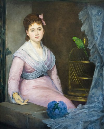 Tembellik, c. 1871-1872 (tuval üzerine yağlı boya) by Eva Gonzalès