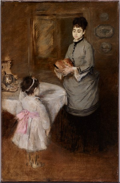 İkindi Çayı, 1874 dolayları (tuval üzerine yağlıboya) by Eva Gonzalès