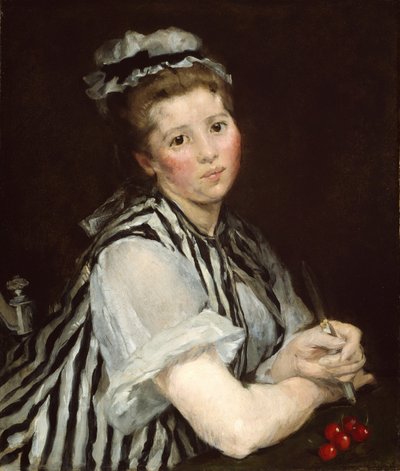 Kirazlı Kız, c. 1870. by Eva Gonzalès