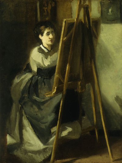 Genç Öğrenci; Genç Öğrenci, 1870 dolayları by Eva Gonzalès