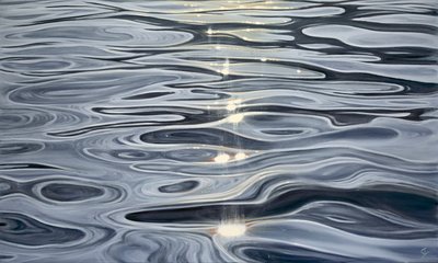 Guided by Light, 2023 (tuval üzerine yağlıboya) by Eva Volf