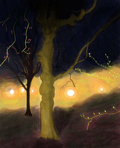 5:20 MProspect Park, Brooklyn (dijital sanat) by Evan Sklar