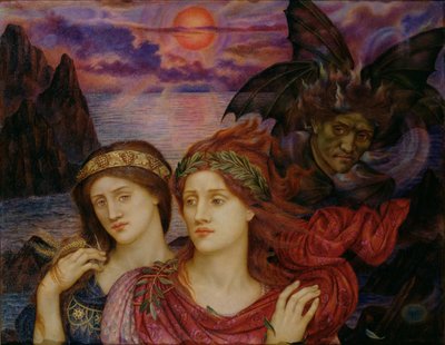 Vizyon, 1914 by Evelyn De Morgan