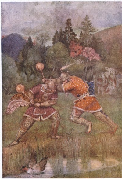 Bhima gürzünü öfkeyle fırlattı by Evelyn Paul